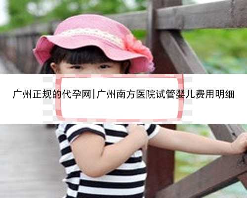 广州正规的代孕网|广州南方医院试管婴儿费用明细